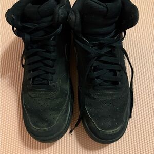 Men's Black High-Top Sneakers